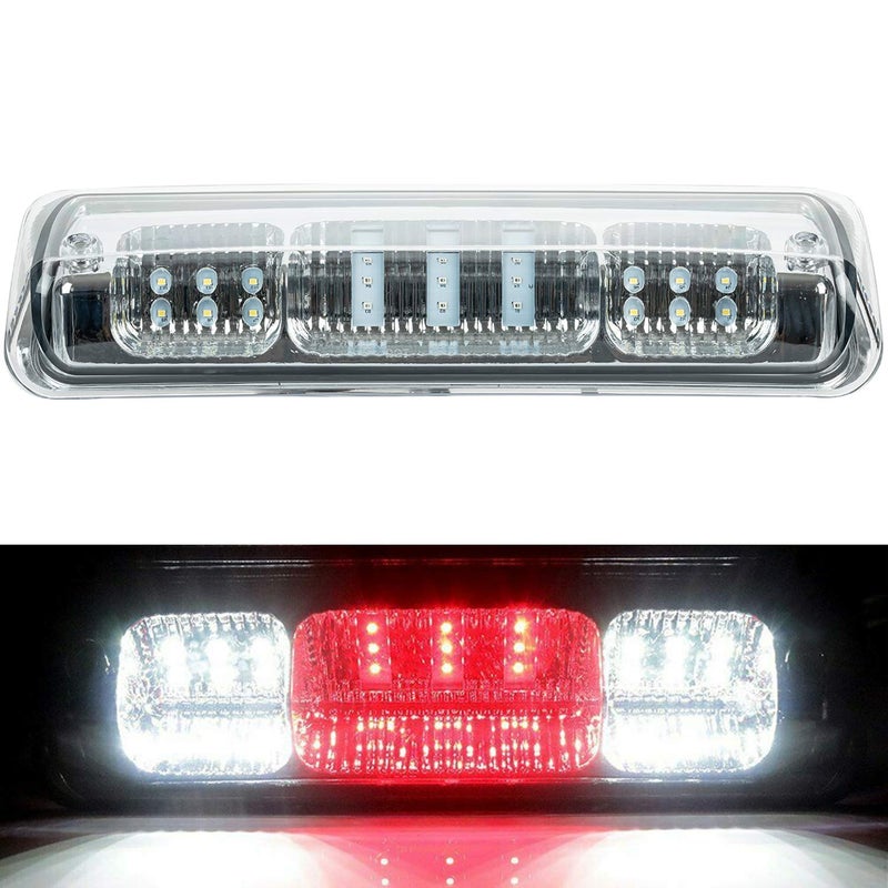 NPAUTO Third 3rd Brake Light LED Replacement for Ford F150 Lobo 2004 2005 2006 2007 2008, 07-10 Ford Explorer Sport Trac, 06-08 Lincoln Mark LT, High Mount Stop Light Assembly, Clear Lens - Image 1